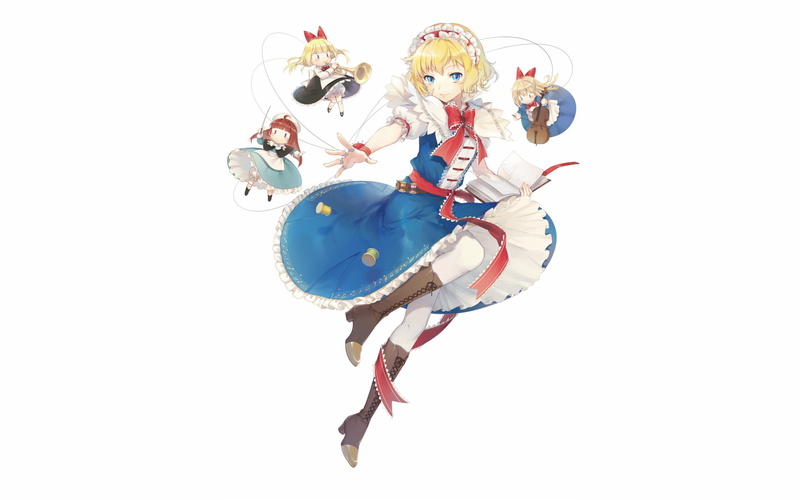 为美好的世界献上祝福！动漫少女演奏乐器壁纸