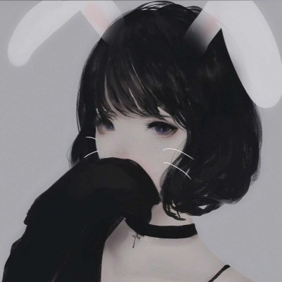 32张高清二次元黑暗系女生头像 漫画风丧系氛围感拉满