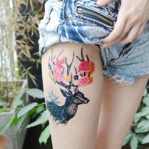 纹身女生微信头像来啦！19张高清好看的纹身女孩头像合集