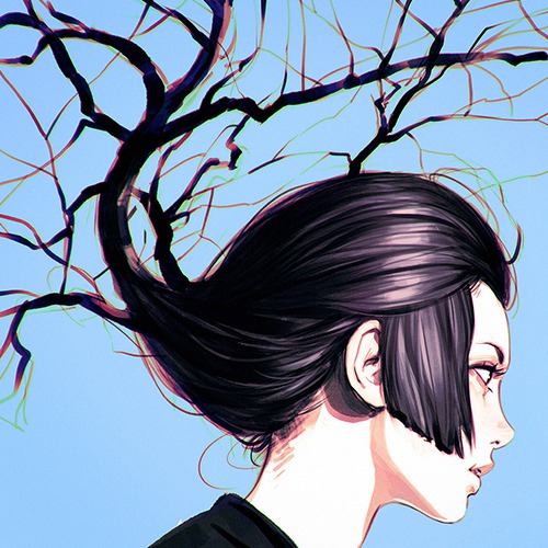 8张清冷又好看的女生漫画头像，氛围感拉满