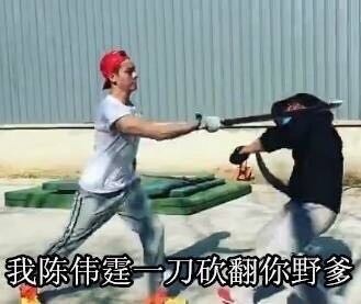 陈伟霆砍人系列表情包
