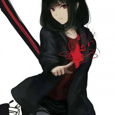 黑化漂亮少女动漫头像 34张高清二次元黑化女生头像合集