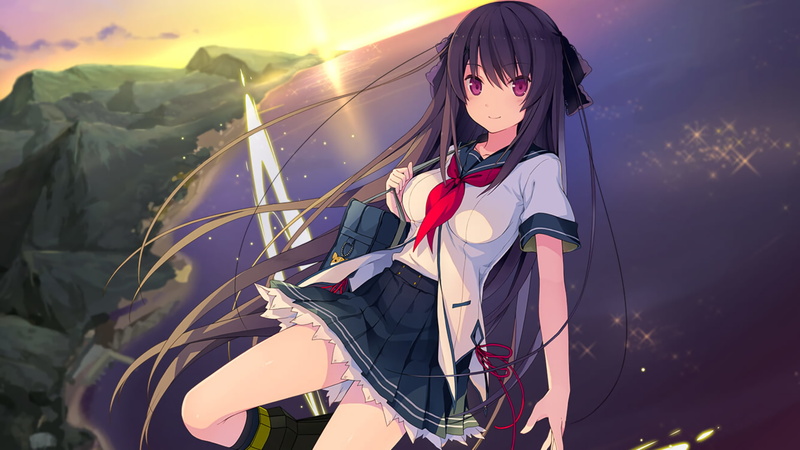 《青之彼方的四冲程》校服黑发美少女壁纸合集