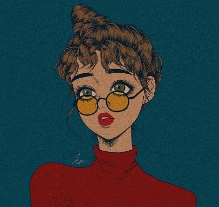 超拽霸气叛逆少女漫画头像合集 共9张高清图