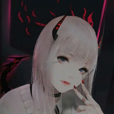 二次元黑暗血腥风！22张病娇黑化少女动漫头像合集