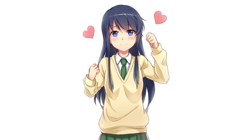 短发二次元少女配M4步枪 高清手机壁纸