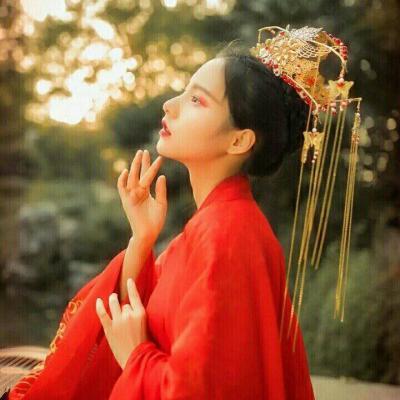 古风红嫁衣女生头像来啦！19张高清唯美红妆美人图合集