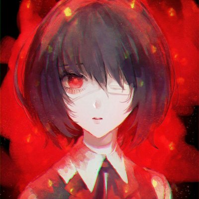 30张高冷霸气黑衣小恶魔动漫女头 高清女生头像合集