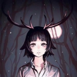 深夜氛围感拉满！带鹿角的漫画女生头像来了（单张）