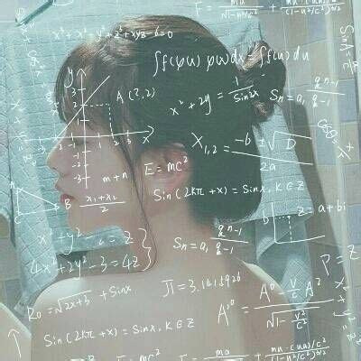 带数学公式的女生背影头像合集 24张高清星座款来了