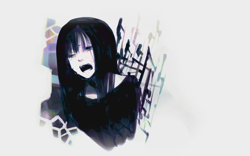 超绝初音未来壁纸！科技感拉满的黑发少女特写