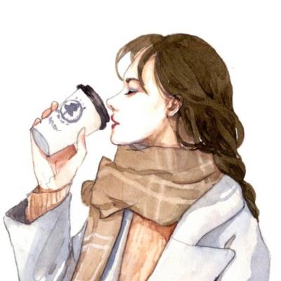 24张简约气质款女生手绘头像 适配微信头像高清素材