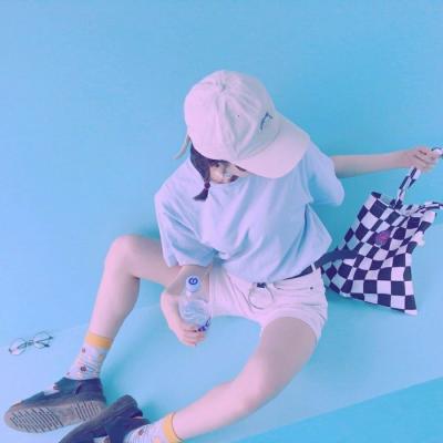 蓝色系小清新女生QQ头像合集！16张高清图直接存