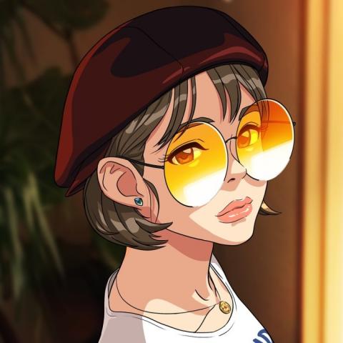 21张高清气质女生手绘头像 适合当微信头像的手绘女头合集