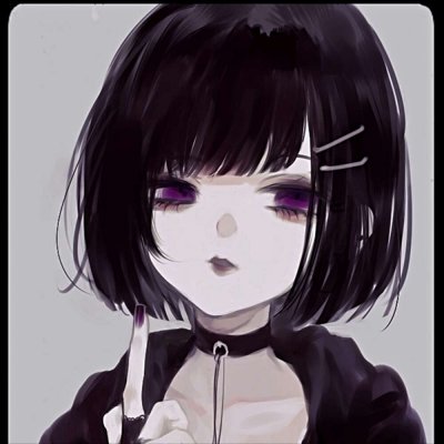 21张高清暗黑系二次元女生头像 氛围感拉满