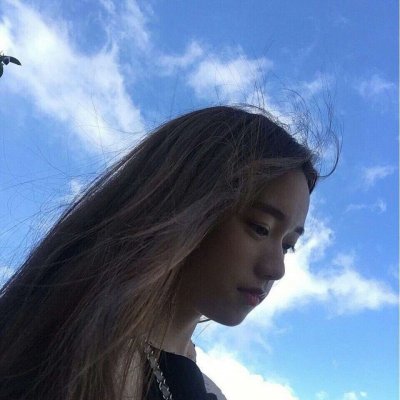 20张清新蓝调女生头像 高清好看的蓝色系女头