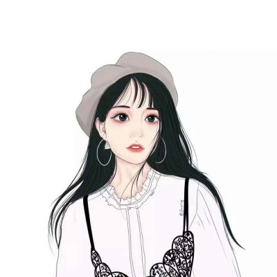 28张简约清新女生手绘头像 高清好看又有个性