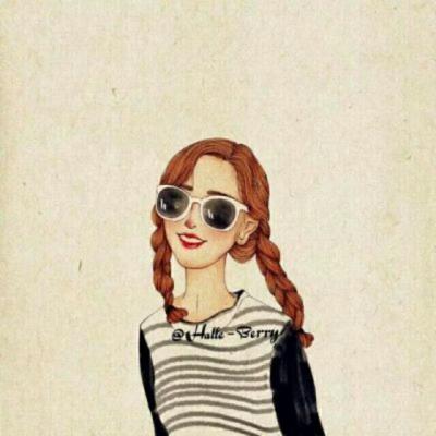8张高清动漫少女微信头像 漫画女生头像合集