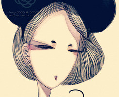 # 9张个性好看的复古漫画女生头像合集