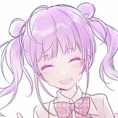 24张高清紫色系动漫女生头像 温柔氛围感拉满