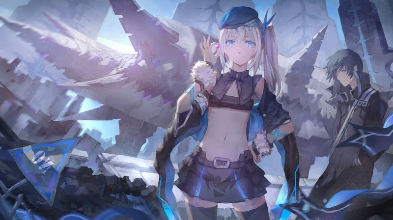 银发紫眸动漫美少女壁纸合集