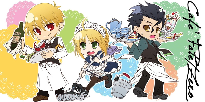 720P高清壁纸 型月Fate系列Fate Zero角色同人美图