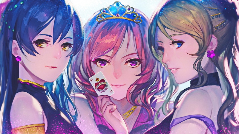 LoveLive!学园偶像季高清壁纸 绚濑绘里 南小鸟 西木野真姬 小泉花阳 星空凛 园田海未