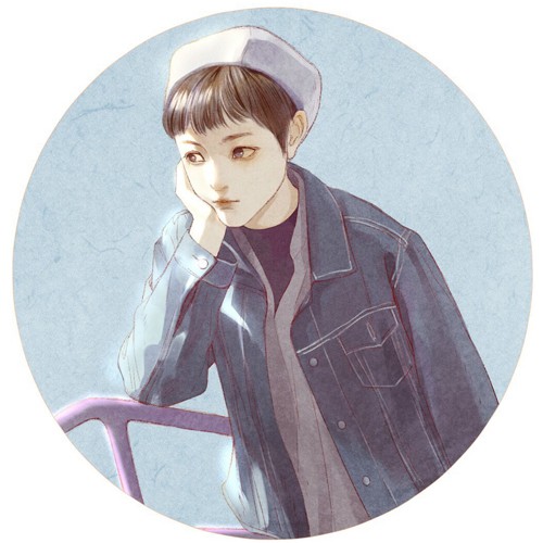 8张氛围感拉满的孤寂唯美女生漫画头像