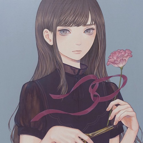 8张氛围感拉满的孤寂唯美女生漫画头像