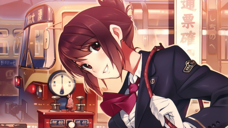 通勤职场女生红发壁纸合集