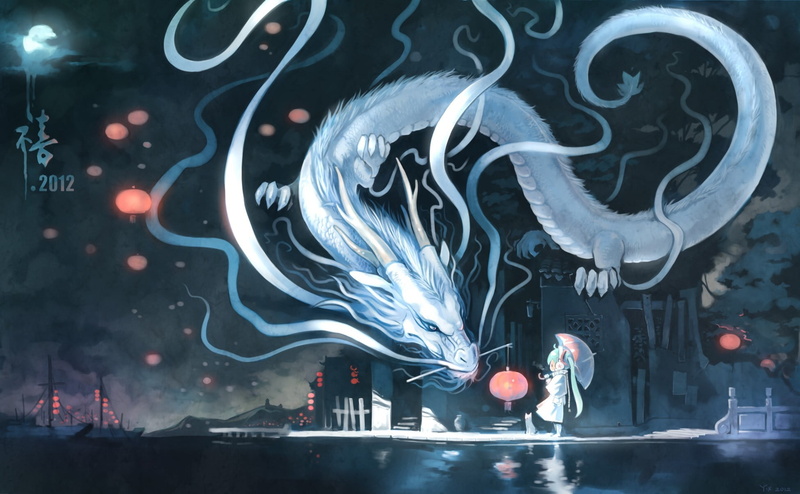 初音未来深夜建筑外景壁纸合集