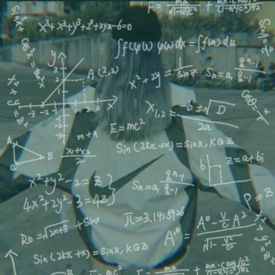 带数学公式的女生背影头像合集 24张高清星座款来了