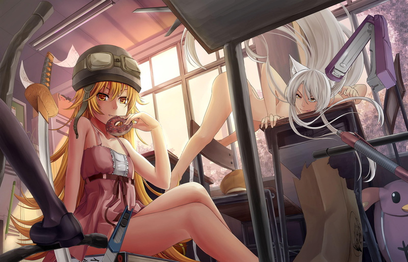 《物语系列》高清壁纸合集 少女与动漫氛围感拉满