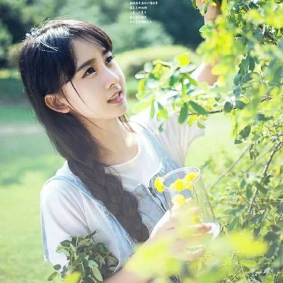 15张高清好看的绿色系女生头像合集