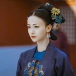 这有一张清朝宫廷女生的头像图片