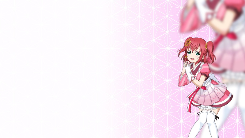 LoveLive!Sunshine!!黑泽露比 简约风1080P动漫少女壁纸