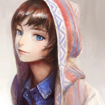 9张文静女生漫画头像 温柔又治愈的氛围感头像合集