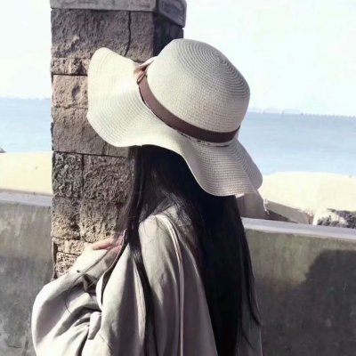 18张高清好看的女生戴帽子背影/侧脸QQ头像