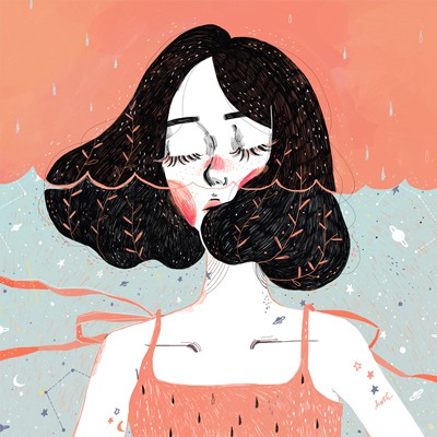 8张高清好看的文艺风女生漫画头像合集