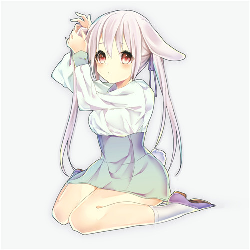 15款不同坐姿的动漫女生头像 含M坐鸭子坐等经典姿势