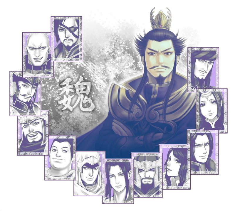 2K日式三国幻想动作动漫壁纸 2456×3337像素 无双战略武将热血战斗高清手机壁纸