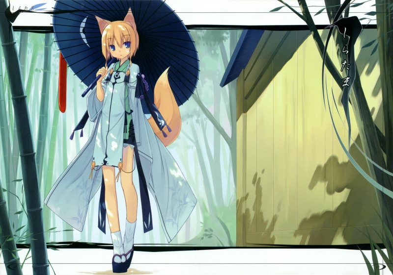 手残党狂喜！这组原创动漫白毛狐娘壁纸直接戳中审美点
