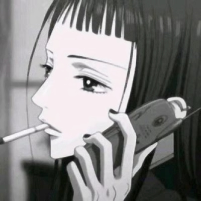 12张高清黑白丧系女生动漫头像 自带伤感氛围感