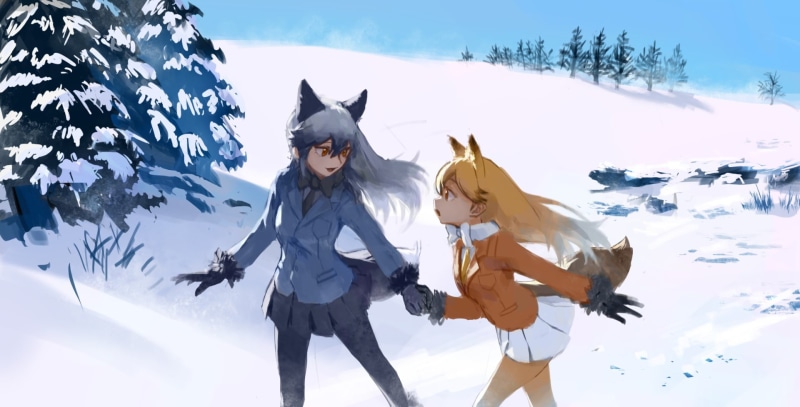 《兽娘动物园》银狐&北狐 高清壁纸合集