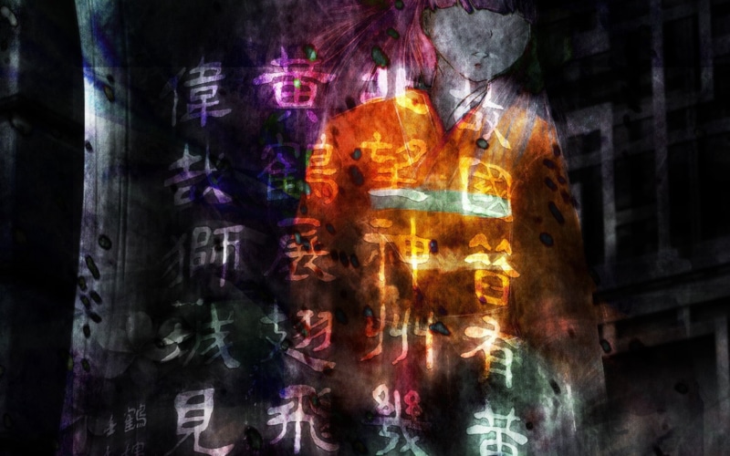 这款黑暗系炫彩动漫少女壁纸太绝了