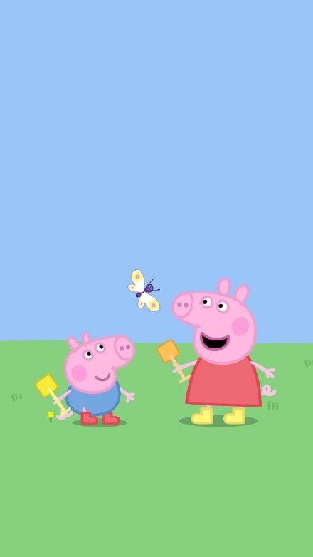 一组可爱的小猪佩奇壁纸合集