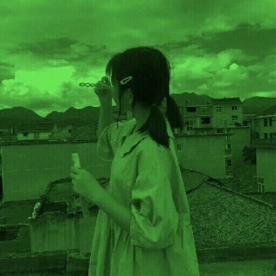 整张都是绿色的女生高清头像 19张个性款
