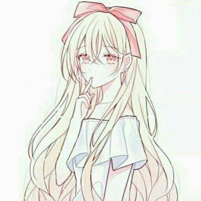 15张高清小清新卡通女生头像 文艺感拉满