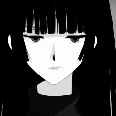 15张黑白动漫女生头像 高冷霸气又带丧感