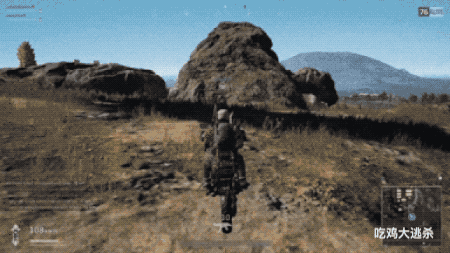 吃鸡玩家的神操作，看起来像在拍好莱坞大片